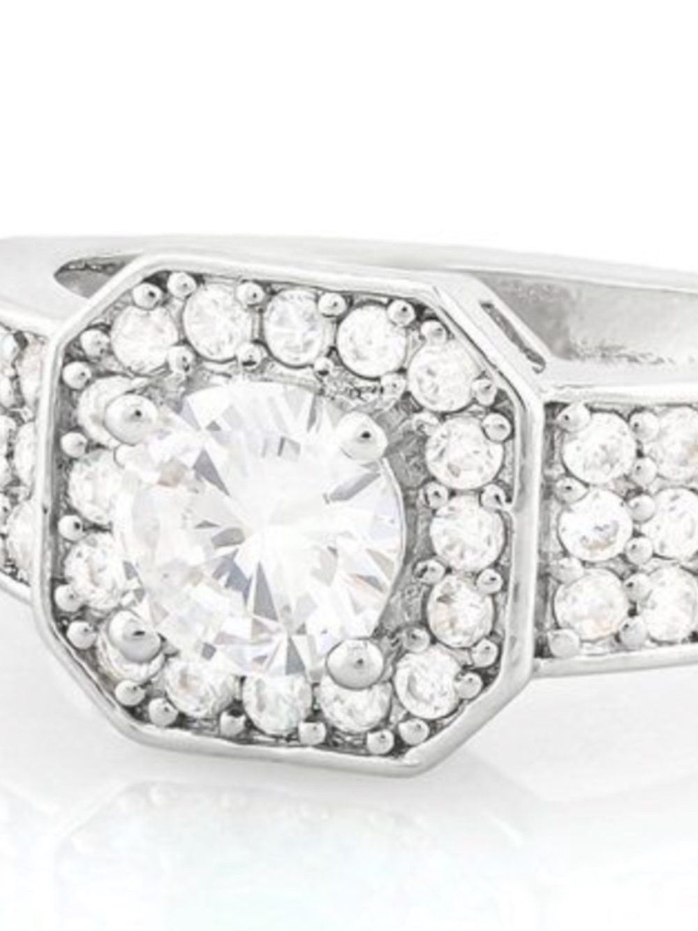 Share 1.25ctw AAA Grade Cubic Zirconia Size 7 Ring